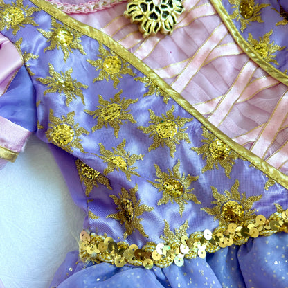 (Pre-loved) Disney Costume Rapunzel Dress 迪士尼長髮公主裙 5/6Y
