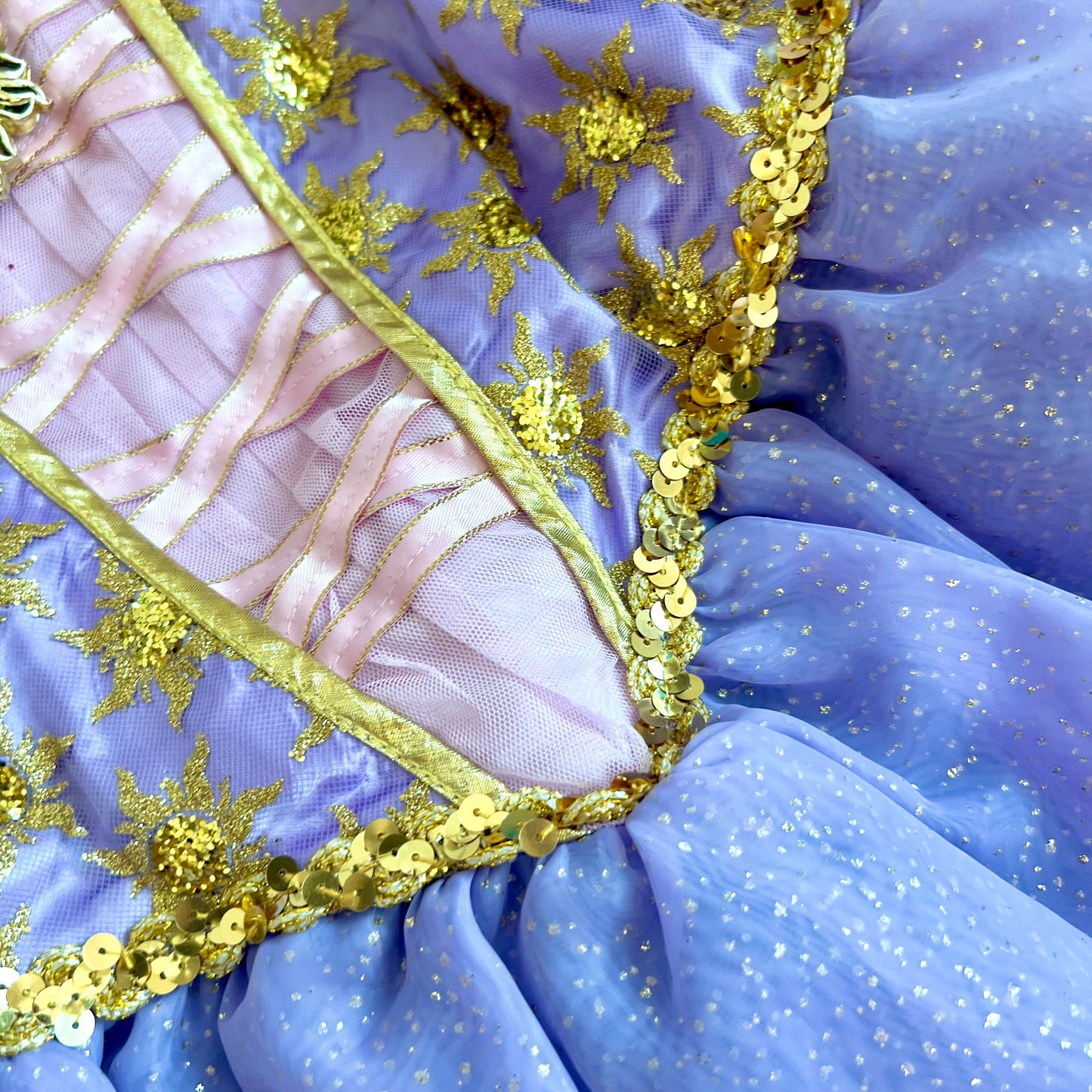 (Pre-loved) Disney Costume Rapunzel Dress 迪士尼長髮公主裙 5/6Y