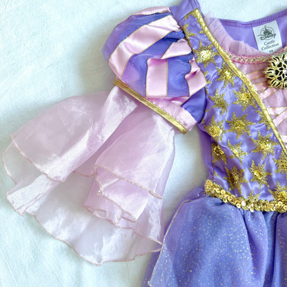 (Pre-loved) Disney Costume Rapunzel Dress 迪士尼長髮公主裙 5/6Y