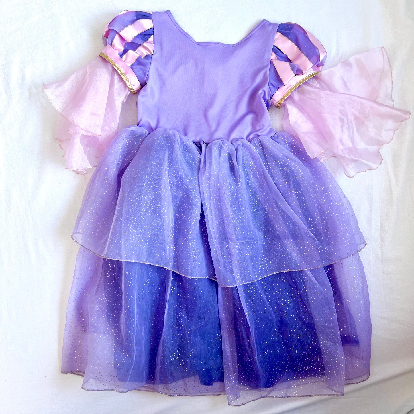 (Pre-loved) Disney Costume Rapunzel Dress 迪士尼長髮公主裙 5/6Y