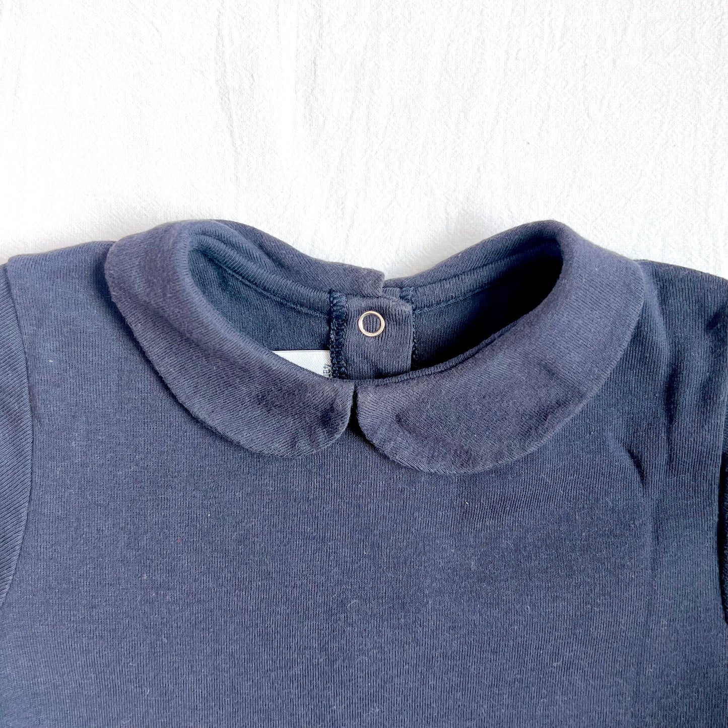 (Pre-loved) Petite Bateau Navy Striped Dress 深藍色短袖間條裙 4Y