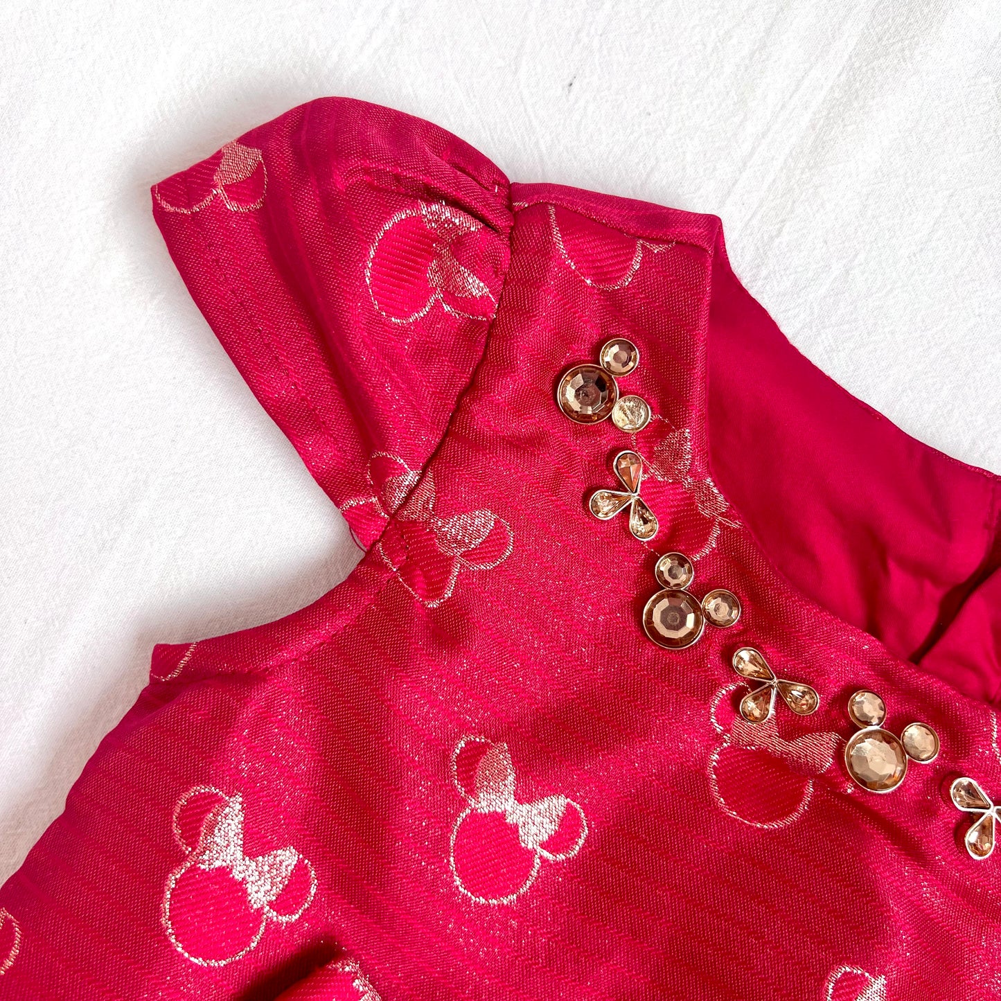 (Pre-loved) Disney Costumes Minnie Holiday Dress 迪士尼紅色米妮公主裙 4Y
