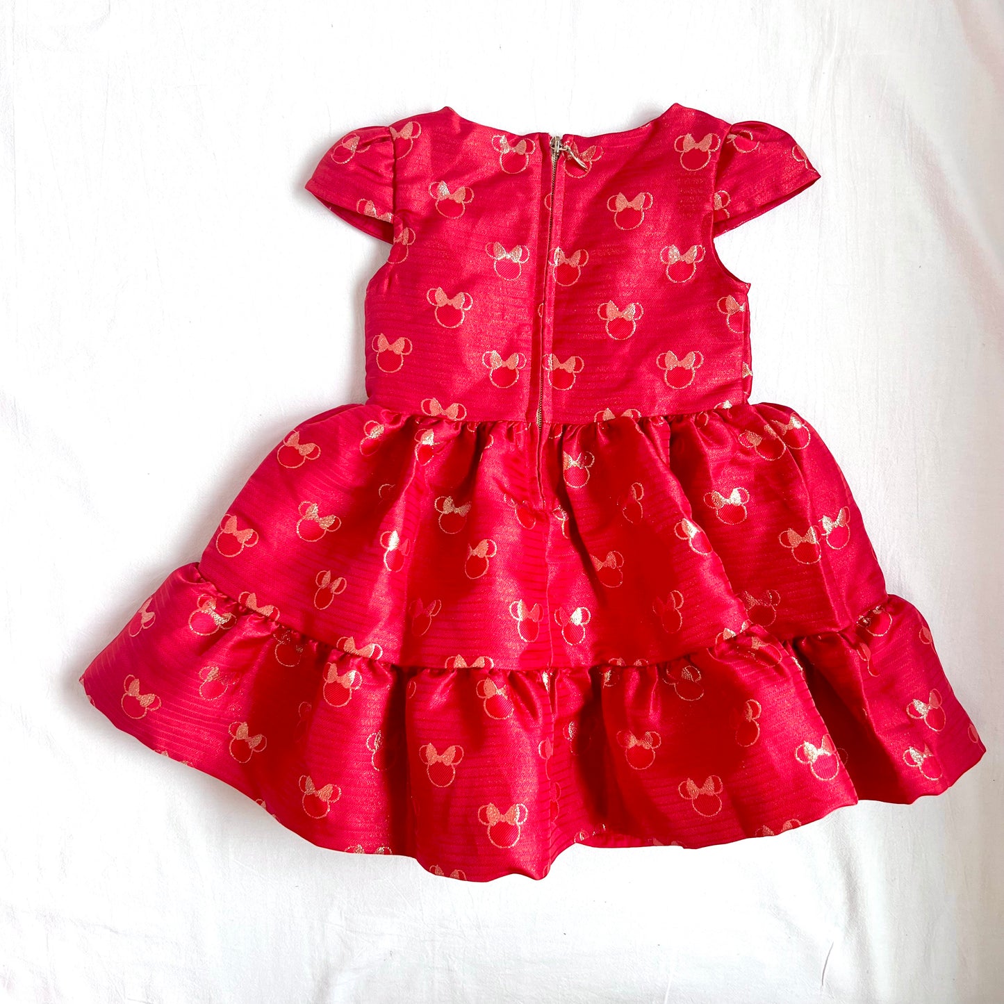 (Pre-loved) Disney Costumes Minnie Holiday Dress 迪士尼紅色米妮公主裙 4Y