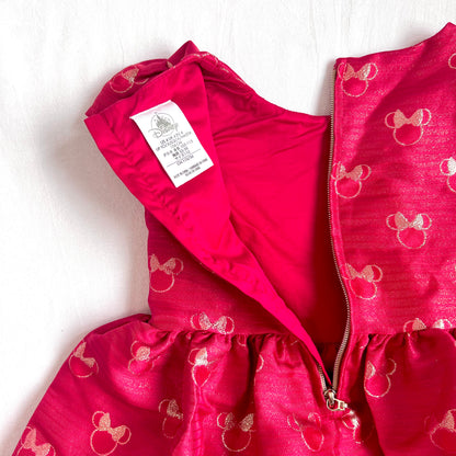 (Pre-loved) Disney Costumes Minnie Holiday Dress 迪士尼紅色米妮公主裙 4Y