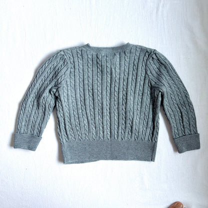 (Pre-loved) Polo Ralph Lauren Grey Cardigan 女童灰色開襟衫 2Y