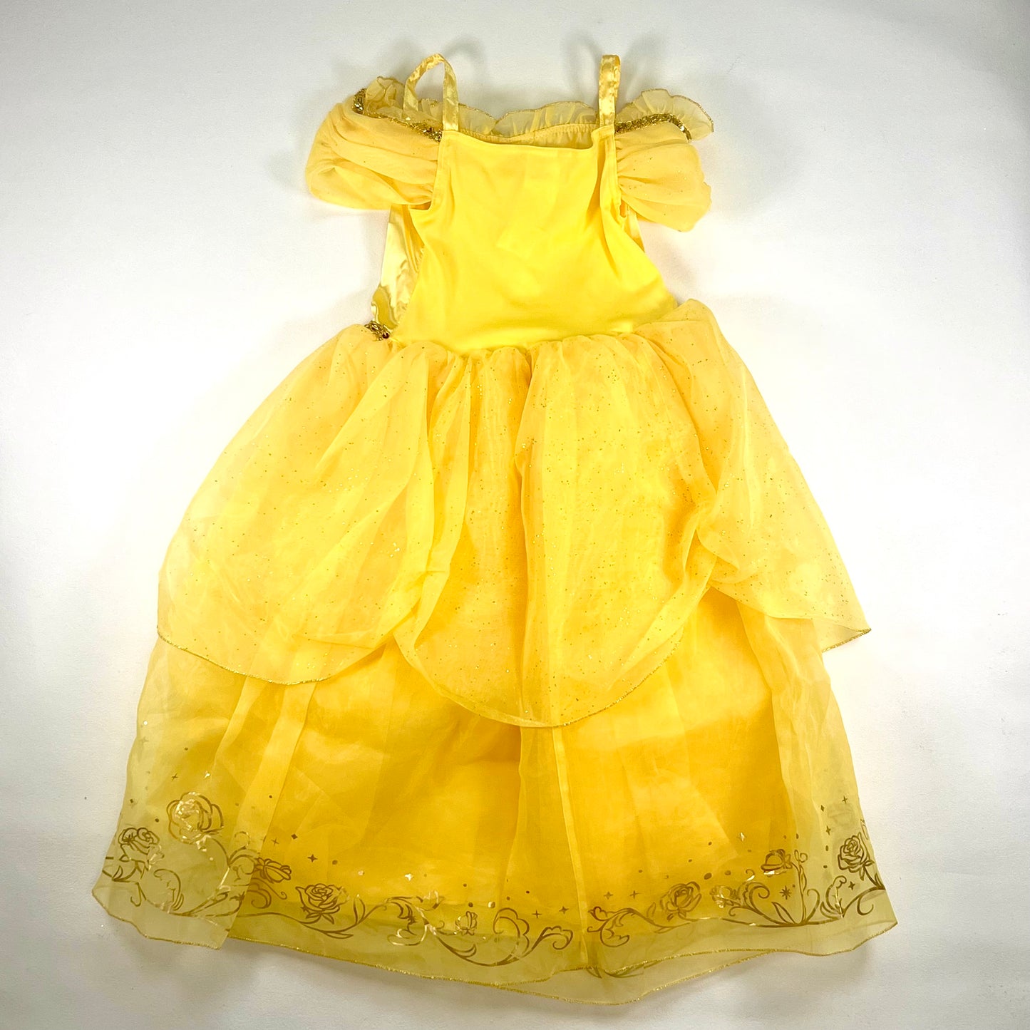 (Pre-loved) Disney Costume Beauty and the Beast Bell 迪士尼美女與野獸貝兒公主裙 5/6Y
