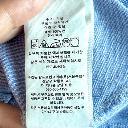(Pre-loved) Polo Ralph Lauren Denim Blue Sleeveless Dress 女童藍色無袖連身裙 6Y
