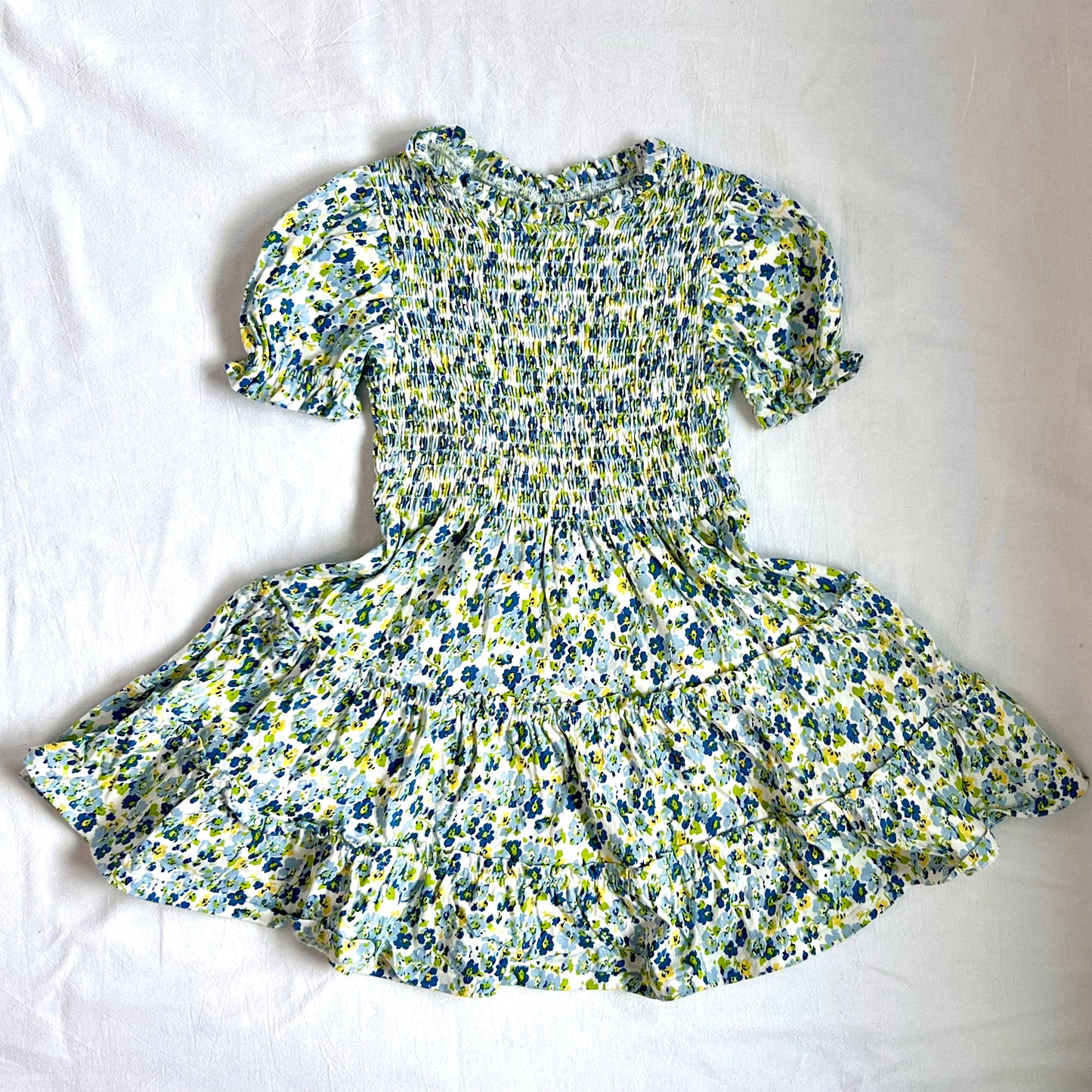 (Pre-loved) Polo Ralph Lauren Girls' Alma Floral Faux-Wrap Jersey Dress 女童短袖印花裙 4Y