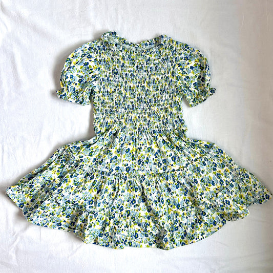 (Pre-loved) Polo Ralph Lauren Girls' Alma Floral Faux-Wrap Jersey Dress 女童短袖印花裙 4Y