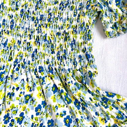 (Pre-loved) Polo Ralph Lauren Girls' Alma Floral Faux-Wrap Jersey Dress 女童短袖印花裙 4Y