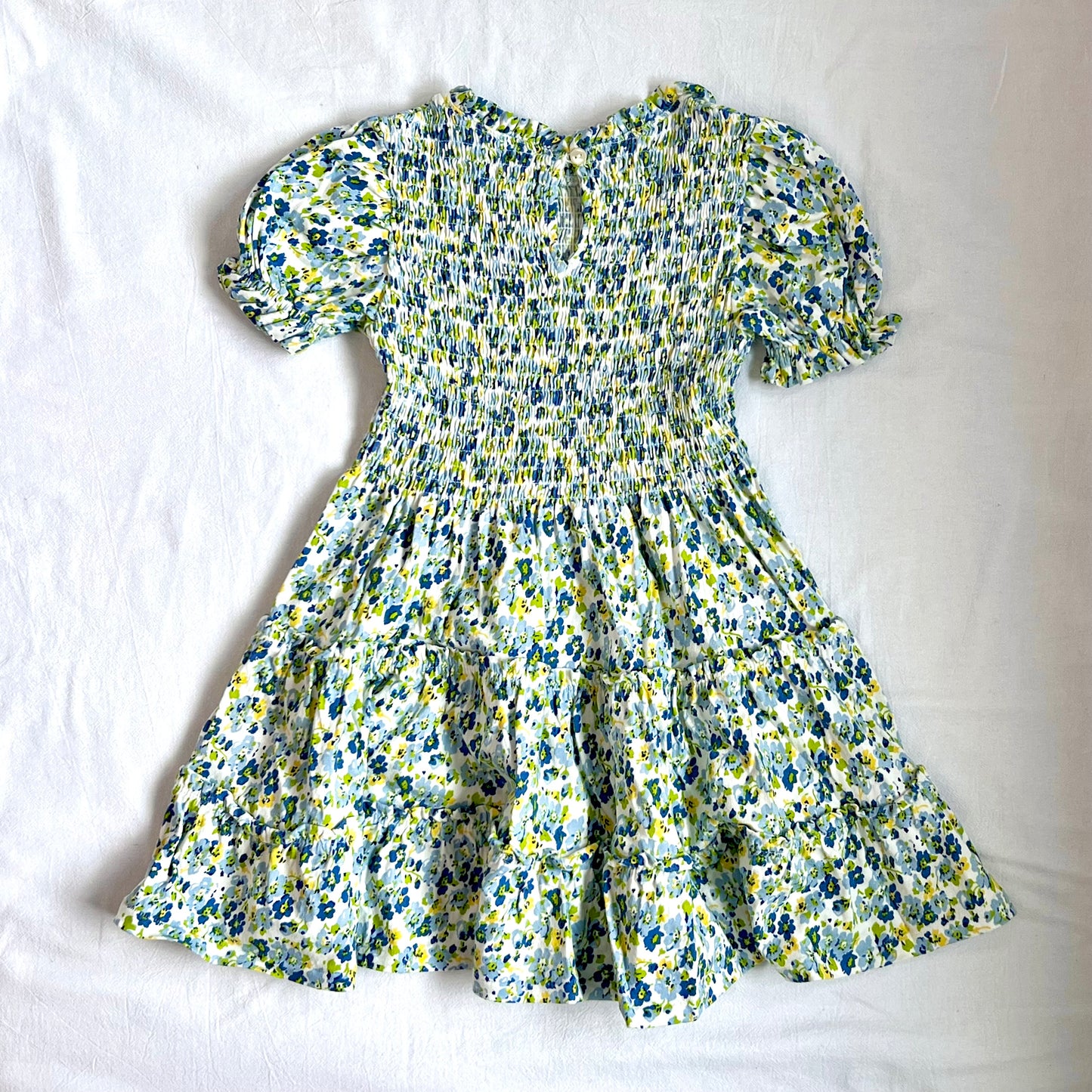 (Pre-loved) Polo Ralph Lauren Girls' Alma Floral Faux-Wrap Jersey Dress 女童短袖印花裙 4Y