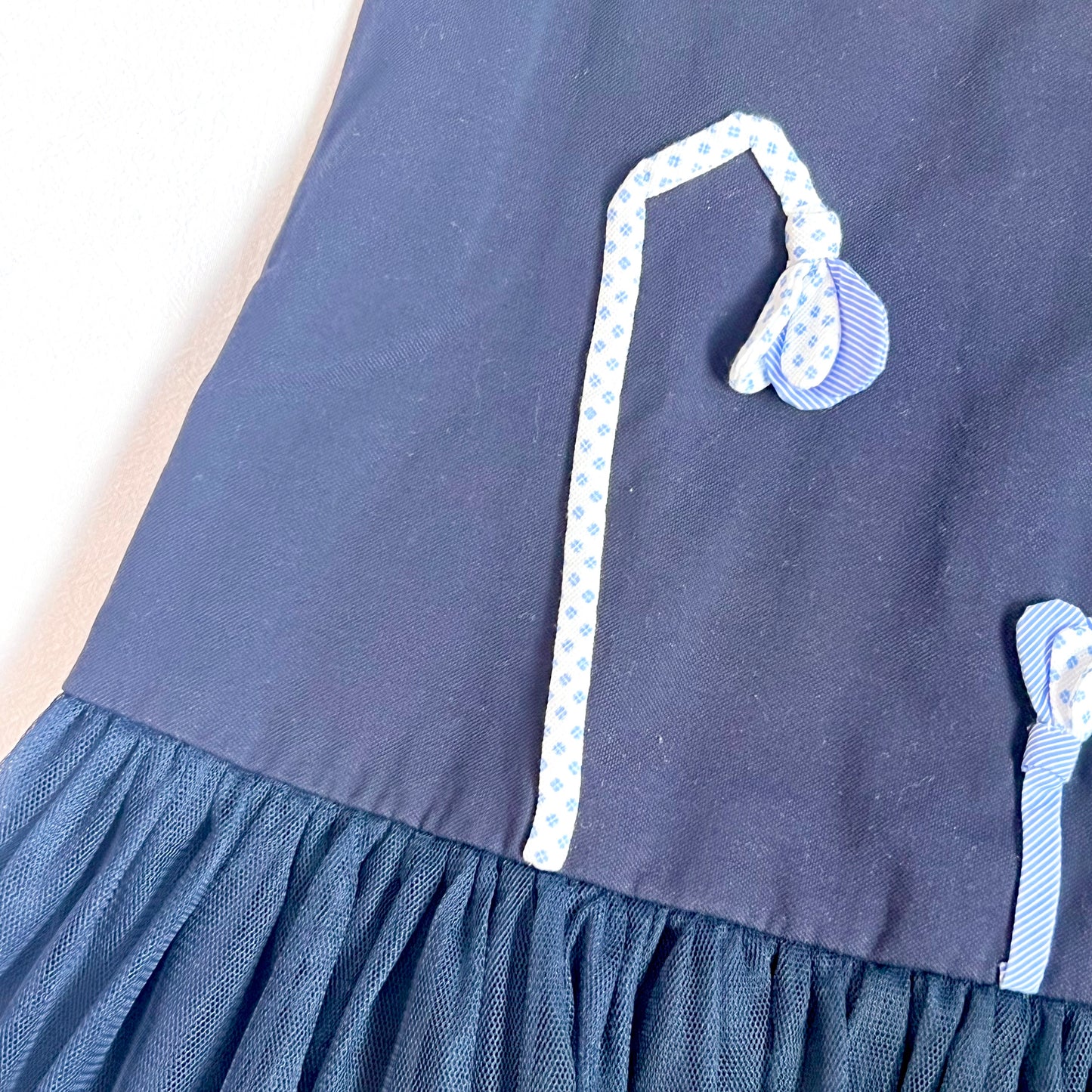(Pre-loved) Nicholas & Bears Navy Tulle Dress 薄紗無袖連身裙 6Y