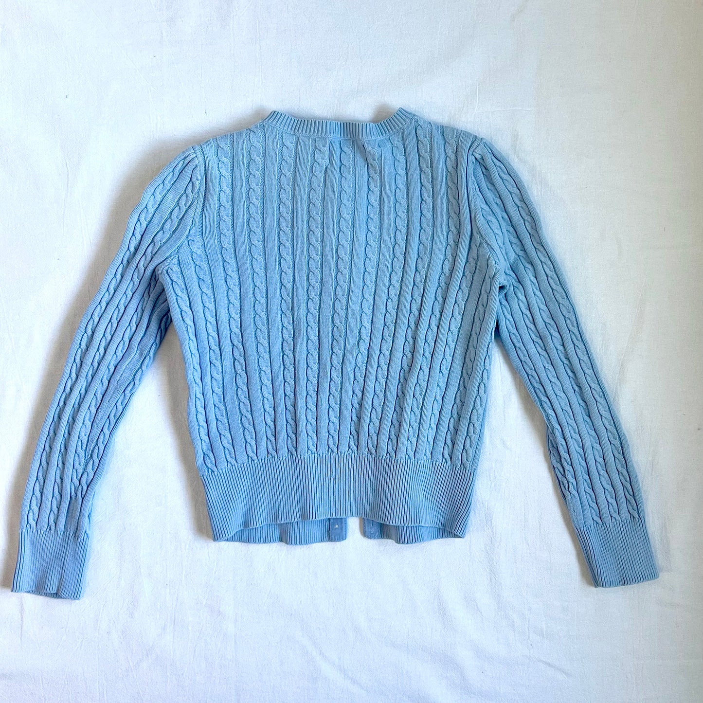 (Pre-loved) Polo Ralph Lauren Cable Knit Cardigan 藍色麻花針織開襟衫 6Y