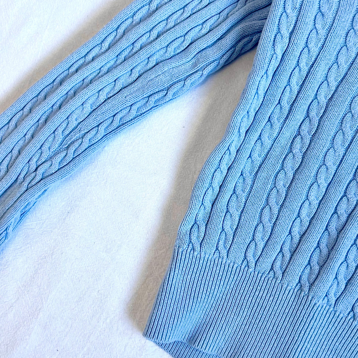 (Pre-loved) Polo Ralph Lauren Cable Knit Cardigan 藍色麻花針織開襟衫 6Y