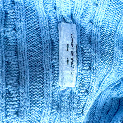 (Pre-loved) Polo Ralph Lauren Cable Knit Cardigan 藍色麻花針織開襟衫 6Y