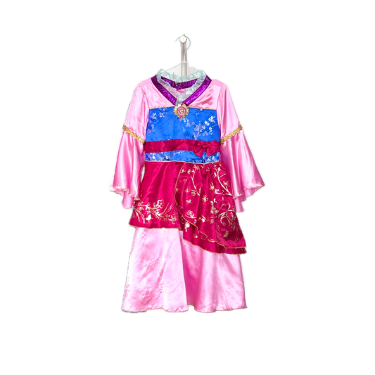 (Pre-loved) Disney Costumes Mulan 迪士尼木蘭公主裙 4Y