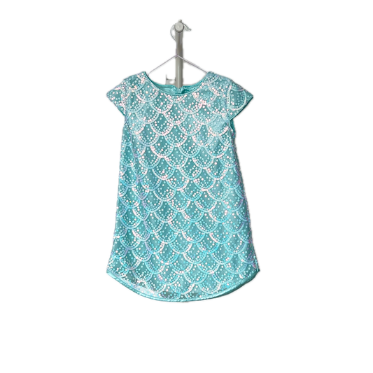 (Pre-loved) Disney BBB Mermaid Day Dress 迪士尼珠片公主美人魚連身裙 5/6Y