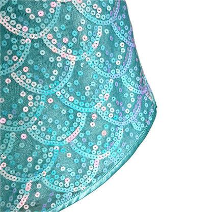 (Pre-loved) Disney BBB Mermaid Day Dress 迪士尼珠片公主美人魚連身裙 5/6Y
