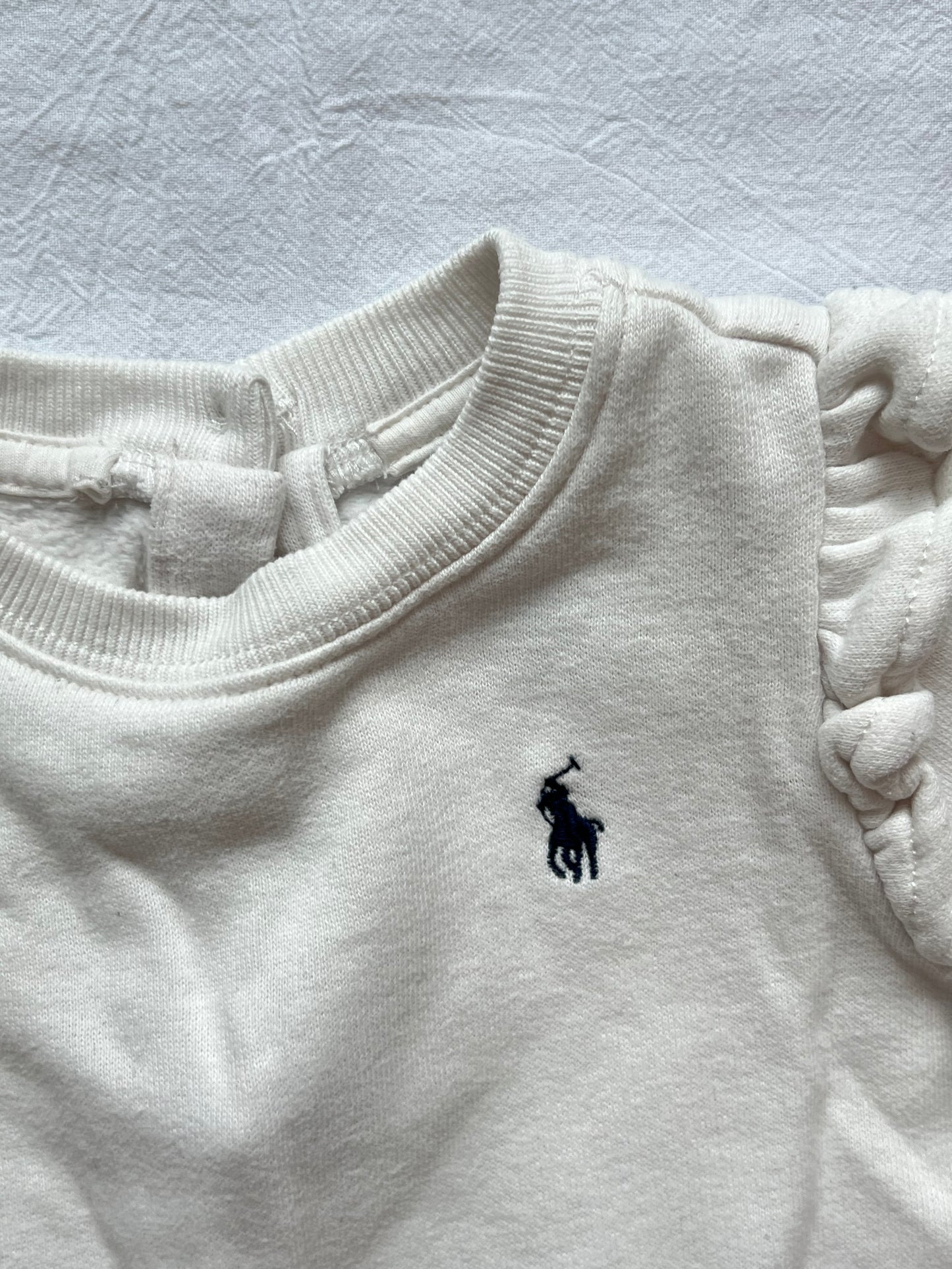 (Pre-loved) Ralph Lauren Long Sleeve Dress 女童白藍長袖連身裙 18M