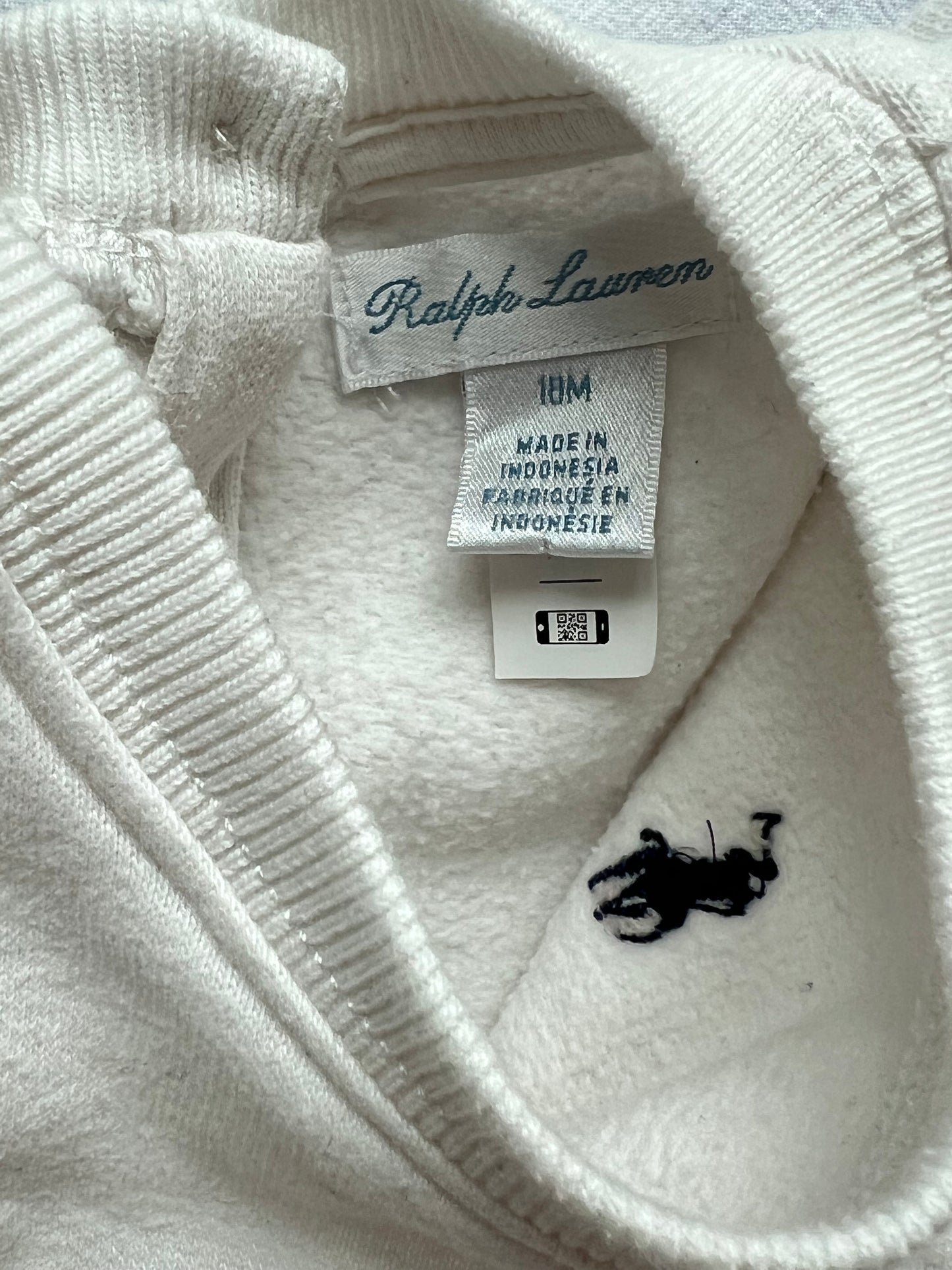 (Pre-loved) Ralph Lauren Long Sleeve Dress 女童白藍長袖連身裙 18M