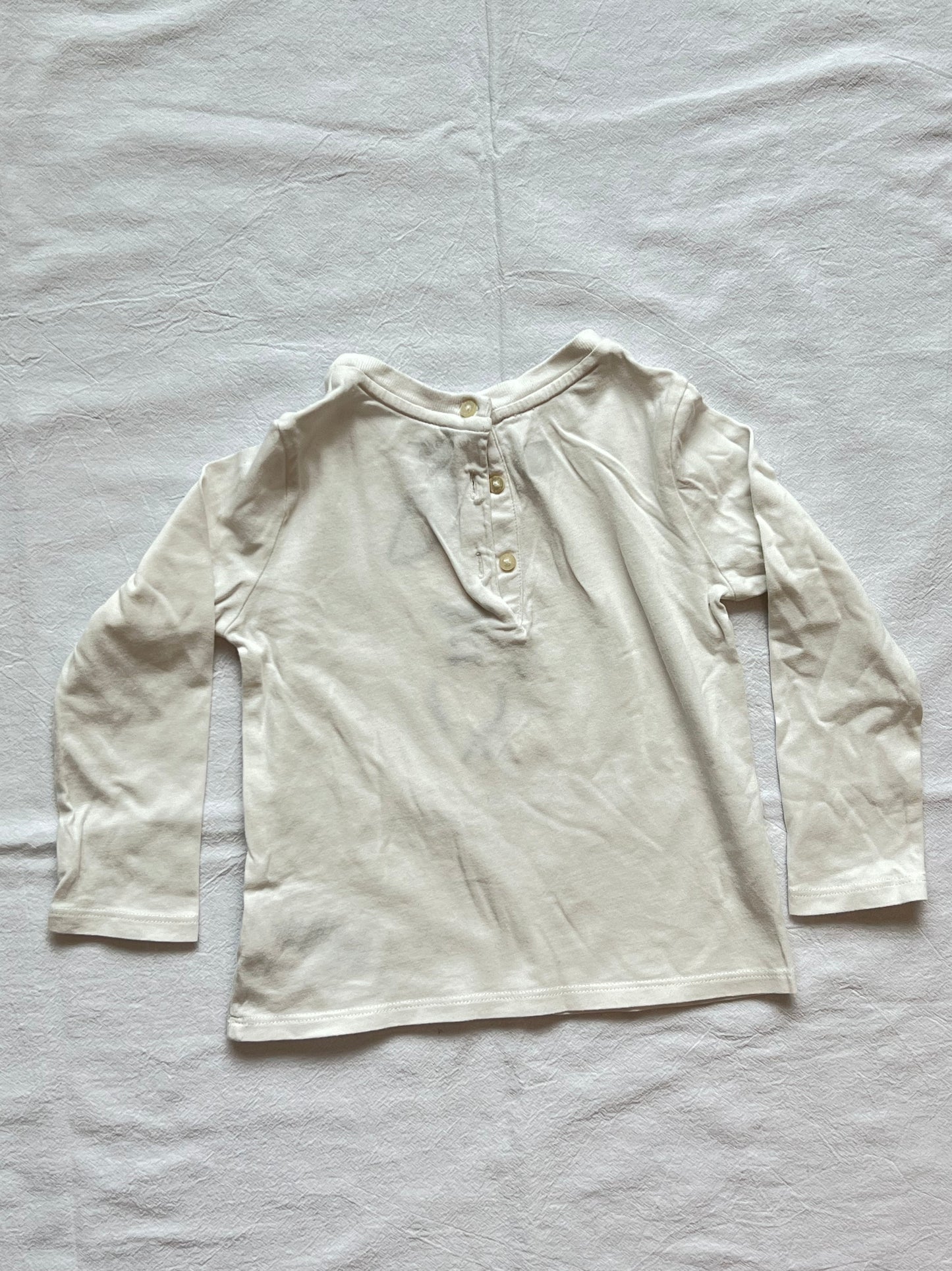 (Pre-loved) Polo Ralph Lauren Short Sleeve T Shirt 女童白長袖 2T 90