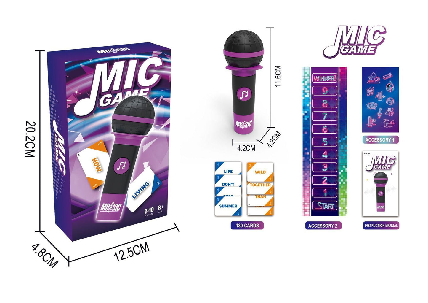 Grab The Mic Karaoke Party Game 卡拉OK派對桌遊