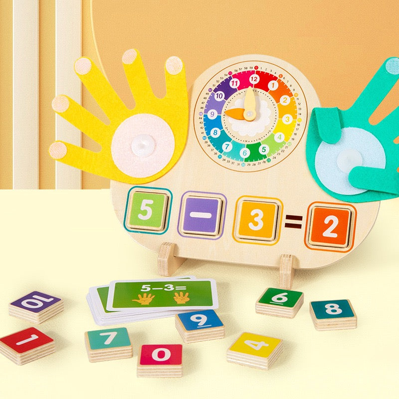 Alarm Clock Finger Game 時鐘手指數學教具套裝