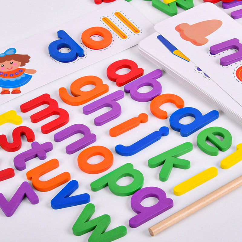 Educational Toys Spelling Word Game 兒童字母學習閃卡套裝