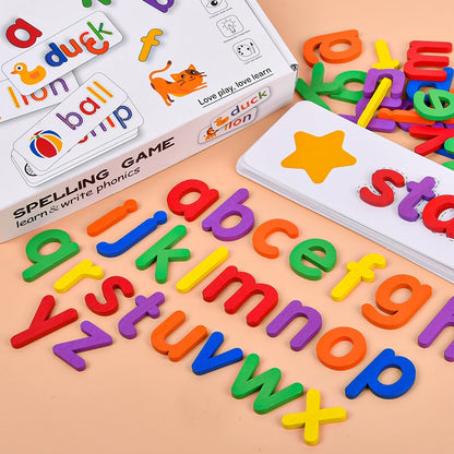 Educational Toys Spelling Word Game 兒童字母學習閃卡套裝