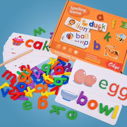 Educational Toys Spelling Word Game 兒童字母學習閃卡套裝