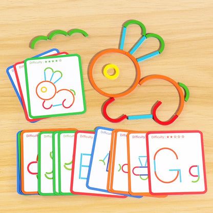Sticks and Rings Creative Thinking Puzzle 兒童創意思維拼圖
