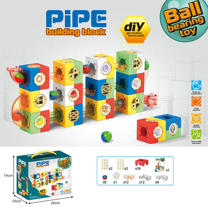 Marble Truck Toy 兒童創意滾球軌道積木套裝