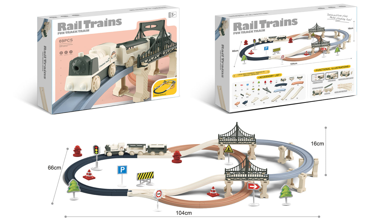 Train Tracks Playset 玩具火車套裝組 - Medium
