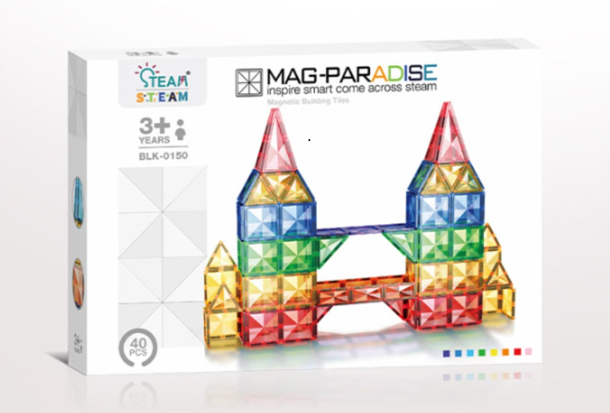 Mag Paradise Magnetic Tiles Kids Toys 磁力片積木兒童玩具
