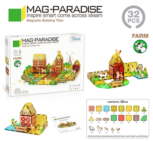 Mag Paradise Magnetic Tiles Kids Toys 磁力片積木兒童玩具