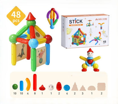 Magnetic Stick Set 兒童益智磁力棒拼裝玩具組