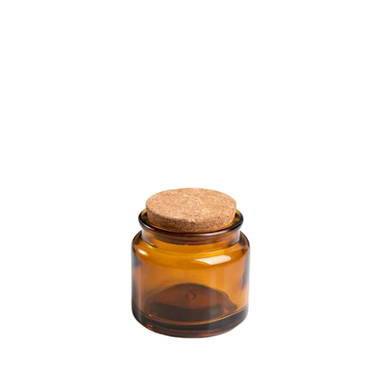 100ml Amber Glass (with lid) 茶色玻璃瓶 (連木塞)