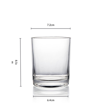 225ml Clear Glass Tumbler 透明玻璃杯