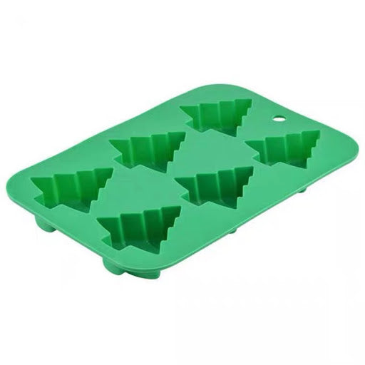 Christmas Trees Pieces Mold  6連聖誕樹片模具