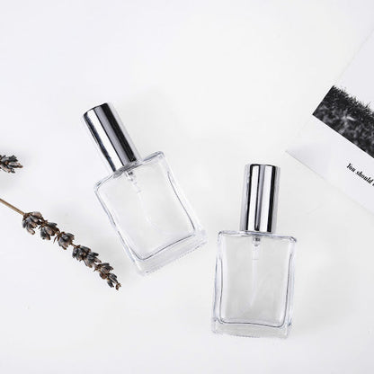 15ml Square Glass Spray 玻璃噴瓶 (Black / Silver lid)
