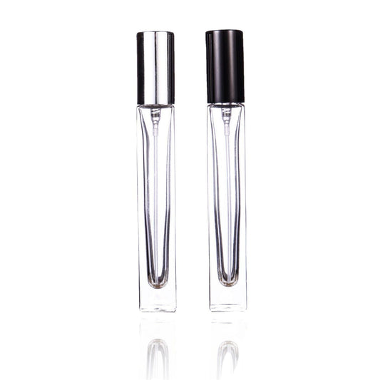 10ml Rectangle Glass Spray 長方形玻璃噴霧 (Black / Silver/ Gold lid)