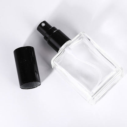 15ml Square Glass Spray 玻璃噴瓶 (Black / Silver lid)