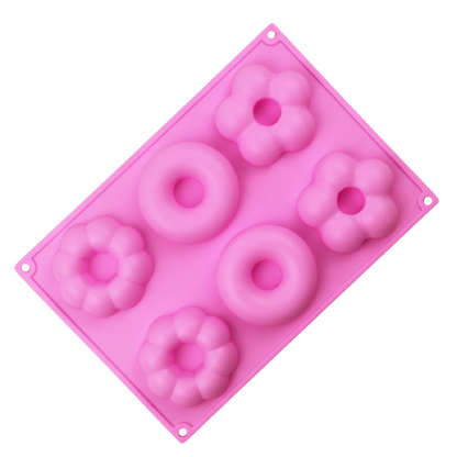 Flower Donuts Mold 6連花型甜甜圈模具